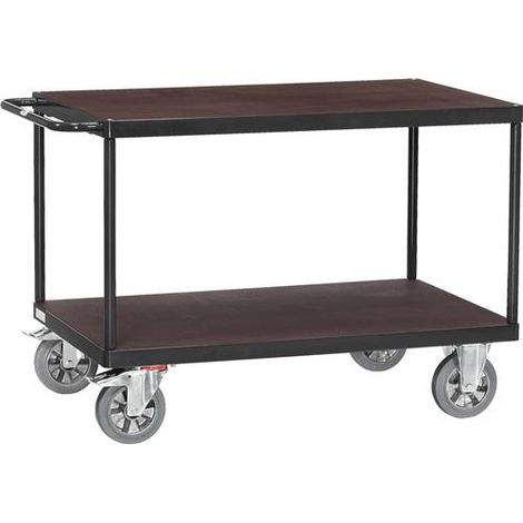 Tischwagen 2 Ladeflächen L1200xB800mm grau Trgf.1200 kg FETRA (1/2)