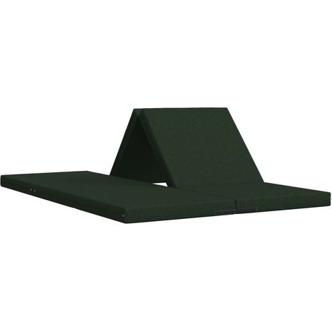 Foldable Sofa Bed 140 x 67 x 45 cm Dark Green vidaXL