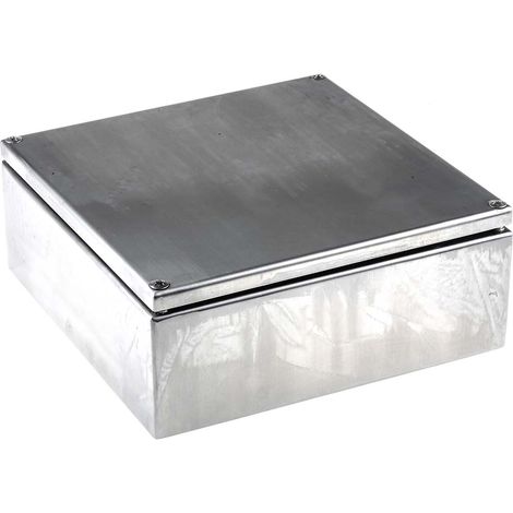 Boitier de raccordement en Acier inoxydable 200 x 200 x 80mm, IP66 ( Prix pour 1 ) (1/2)