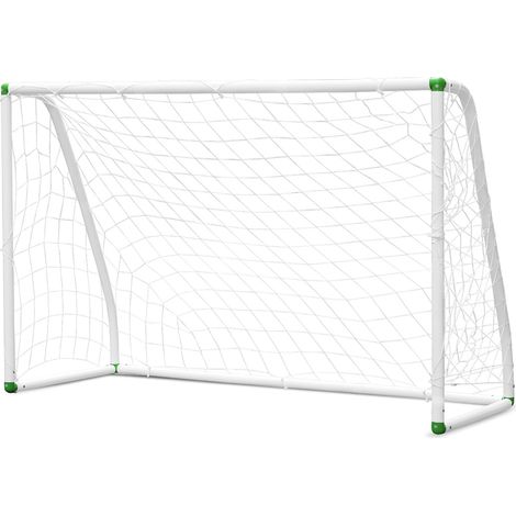 Randaco Porta da calcio portatile, montaggio rapido, in PVC bianco, per parco o spiaggia 180x120x80cm 1pcs
