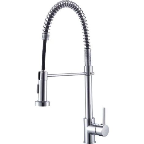 RUBINETTO MISCELATORE MONOCOMANDO PER LAVELLO CON DOCCETTA ESTRAIBILE SERIE BELLATRIX 3/8