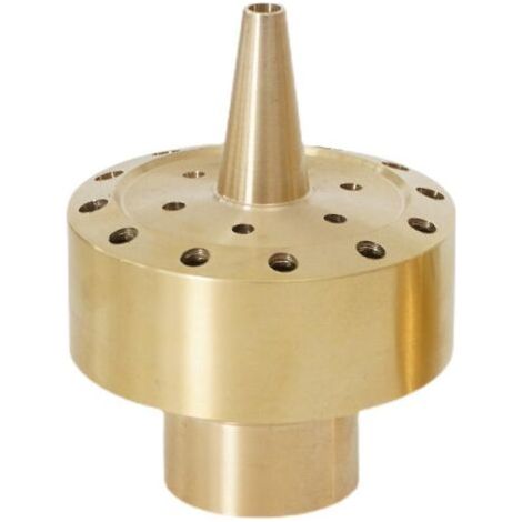Tête de pulvérisation en laiton doré de 3/4 po pour fontaine à eau de jardin, étang, accessoire de brumisation (1/3)