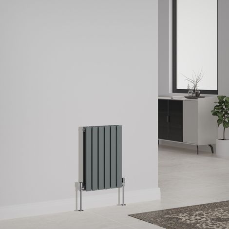 Designer Radiator Flat Panel Central Heating Rads Horizontal Double 600x408mm Anthracite