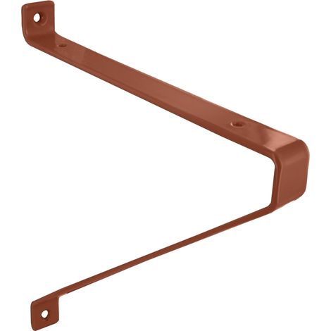 Equerre murale décorative - Support de fixation - Accessoire de rangement - Coloris corail - Robuste et facile à installer