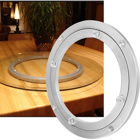 Présentoir rotatif en alliage d'aluminium de 8 pouces, présentoir rond (1/5)