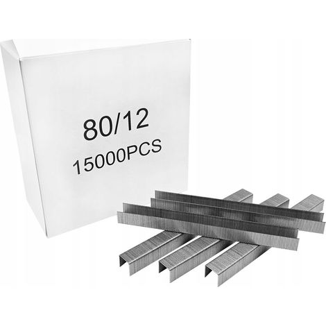 Agrafes Tapissier Type 80, 12 mm, 380 GA21 Takera, Lot De 15000 Pieces