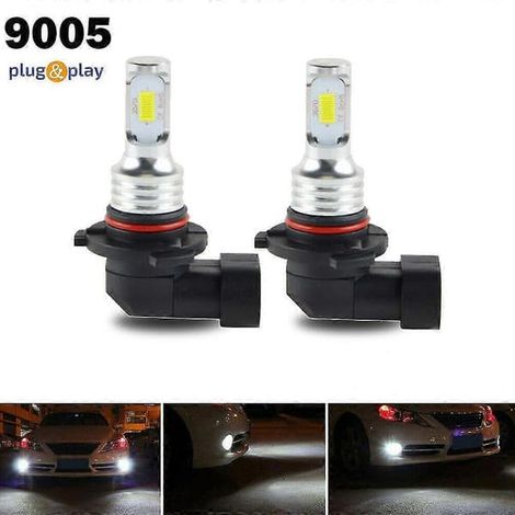 2X Kit de phares LED 9005 HB3 HB3 80W 8000LM Feux de croisement et route 6000K Lampe blanche[J] (1/5)