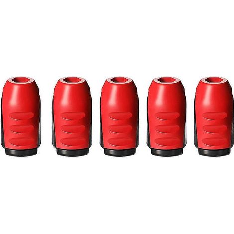 Lot de 5 anneaux magnétiques porte-vis 1/4 pouce/6,35 mm pour embouts de tournevis, aimants pour perceuse électrique et outils à main (1/5)