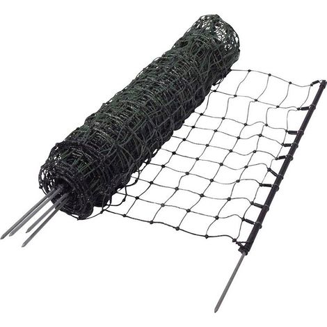 EuroNetz Gallagher rete per hobby verde 65 cm ad 1 punta e lunghezza 15 m