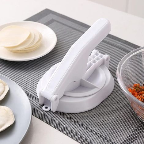 Set di due stampi manuali per ravioli antiruggine, accessori per pressare e dare forma alla pasta, aiuto in cucina per preparare la pasta ripiena - Crezuo (1/4)