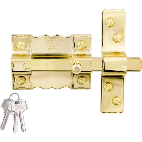 Chiavistello per porta Fac 300-p/87 Dorato Barretta per capelli