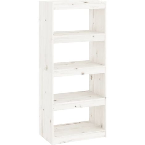 Maison Exclusive - Bücherregal/Raumteiler Weiß 60x30x135,5 cm Mas