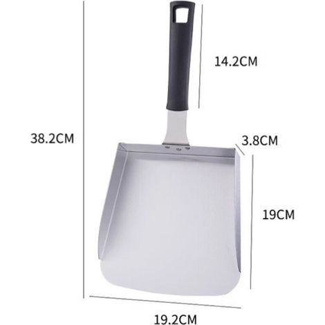 Dieser extra große Reislöffel aus Edelstahl eignet sich für eine Vielzahl von Speisen wie Reis und Gemüse. Er ist das ideale Küchenutensil zum Grillen, für Mahlzeiten im Freien und zum Kochen auf dem (1/3)