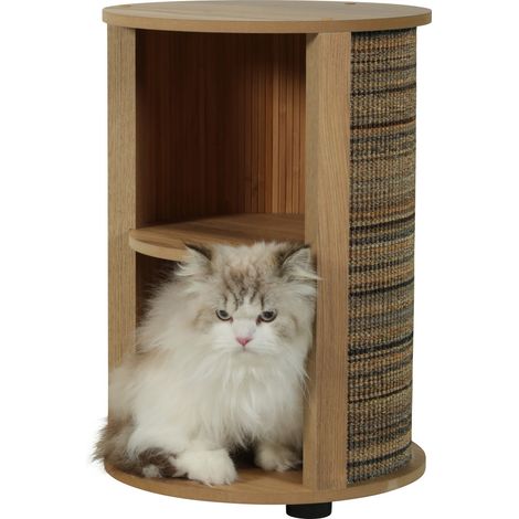 Meuble Bout de canapé Boréal 3 en 1 vert pour chat - zolux