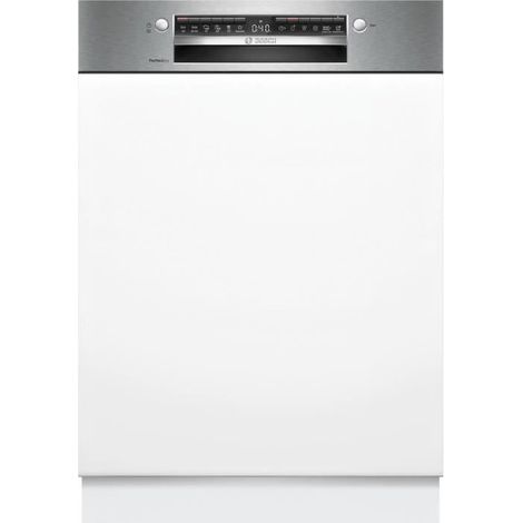 Bosch – Lave-vaisselle semi-intégré 60 cm – 14 couverts – Classe B – 6 programmes – Home Connect – Système de séchage PerfectDry – SMI6ZCS10E