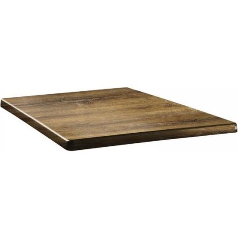 Plateau de table carré (L)600 x (P)600 mm, atacama cherry