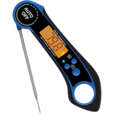 Wasserdichtes, faltbares elektronisches Lebensmittelthermometer aus Edelstahl (1/4)