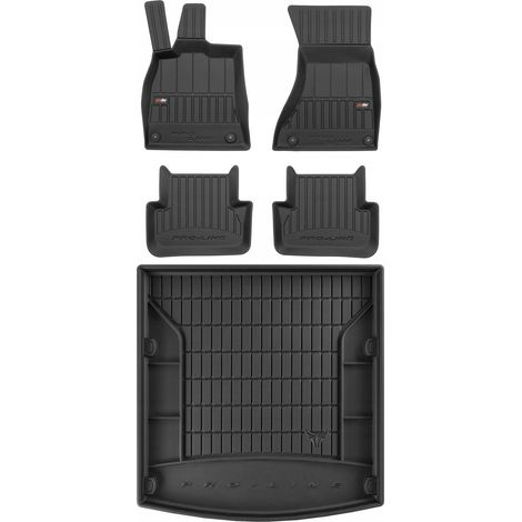 SET 3D Alfombrillas de goma y alfombrilla Audi A4 B8 Sedán 2007-2015 (1/5)