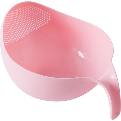 Passoire, écumoire et égouttoir de cuisine, panier rose multifonctionnel –