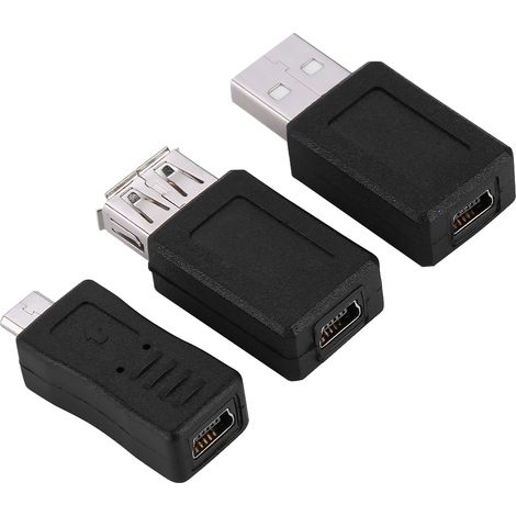 Packung mit 10 USB 2.0 Stecker/Buchse Micro/Mini-Adaptern – Vielseitige Konverter und Anschlüsse (1/5)