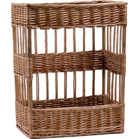 Cesta espositore vimini rettangolare cm 38x28h48 - base cm 36x26 (1/3)