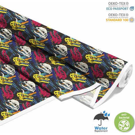 Outdoor dekostoffe oxford - Motiv farbige Skelette (1/5)