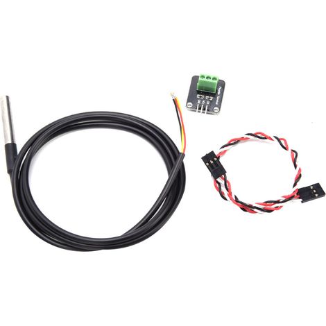 Kit de module de capteur de température avec un composant électronique de capteur étanche en acier inoxydable (1/5)