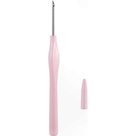 Handstickstanze, Stoffstechstift, 4 Größen 2,5/3/3,5/5,0 mm, praktisch für Bastelarbeiten, rot. (1/5)