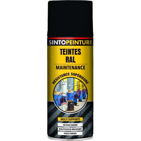 RAL 9005 Schwarz Matt Acryl-Sprühlack 400ml Sinto Peinture Schwarz Matt