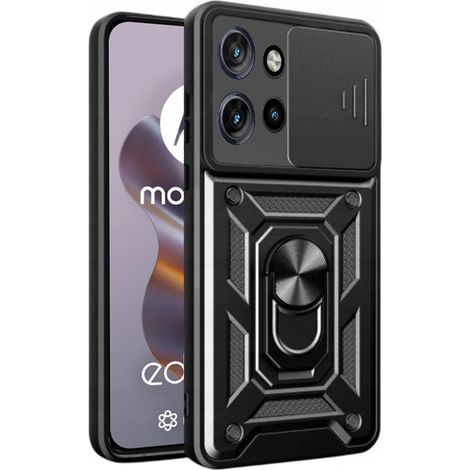 CUSTODIA per MOTOROLA EDGE 50 NEO DEFENDER CON ANELLO SCORREVOLE POSTERIORE + VETRO (1/5)