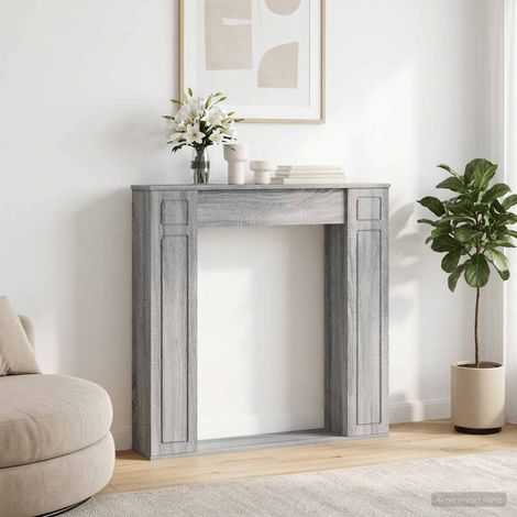 Cadre de cheminée Sonoma gris 100 x 20 x 100 cm (1/5)