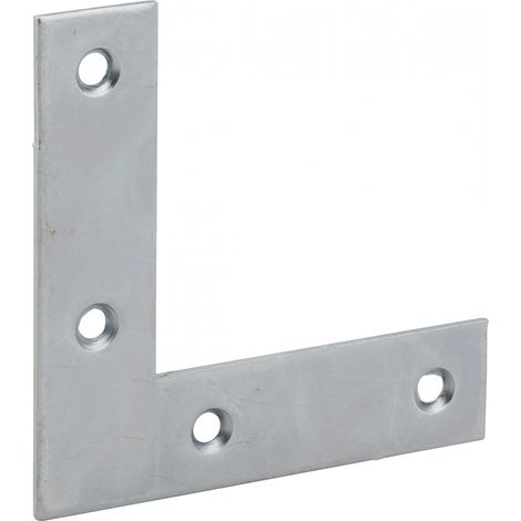 THIRARD - Equerre de fenêtre pour porte, 80x80x20mm, bouts carrés, acier zingué - THIRARD