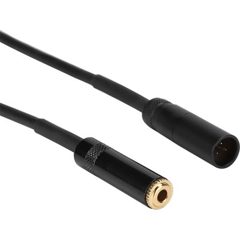 Adaptateur de câble audio bidirectionnel 3,5 mm femelle vers mini XLR mâle pour équipement photographique (2 m) (1/5)
