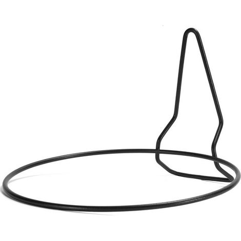 Support métallique de plantes, Pied en fer noir 21cm idéal balcon intérieur extérieur stable décoratif maison bureau minimaliste (1/5)
