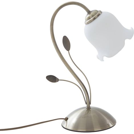 Lampe à poser 'Matea' en verre pour salon & salle à manger (1/5)
