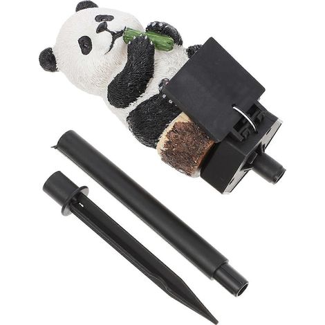 Lampe solaire extérieure à piquet, motif panda, pour la décoration de jardin. Installation facile. Matériau durable. Éclairage paysager à énergie solaire. (1/5)