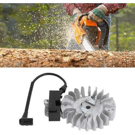 Kit de tronçonneuse Husqvarna 362 365 371 372 372XP comprenant volant moteur, transformateur haute tension et bougie d'allumage (1/5)