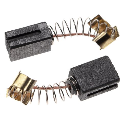vhbw 2x Kohlebürste 6 x 9 x 12 mm kompatibel mit Makita HP1501, HP1620F, HP1621F, HP1621FK, HP1640 5/8", HP2030, HP1641K 5/8", HP2031 Elektrowerkzeug (1/2)