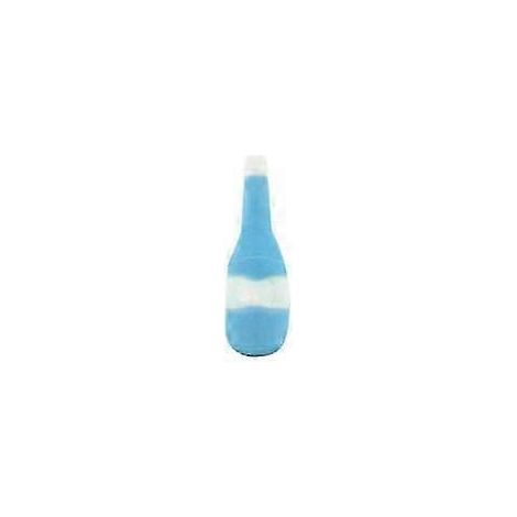 Peluche pour chien en forme de bouteille de vin, résistante et anti-mâchouillage, idéale pour lutter contre l'ennui et soulager les poussées dentaires, bleu ciel. (1/5)