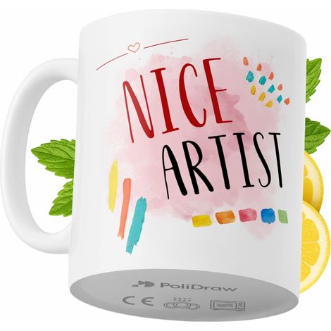 Lustiger Künstlerbecher mit witzigem Textdesign – ideal für Geburtstage, Namenstage und Feiertage. Hochwertiger Becher für besondere Anlässe, ob zu Hause, im Büro oder bei der Arbeit. Farbe: Weiß, 330