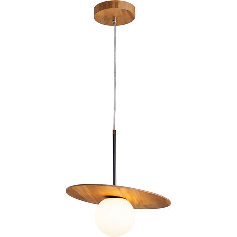 Lampada a sospensione Orbit teak Ø40 E27 Quintiesse (1/5)
