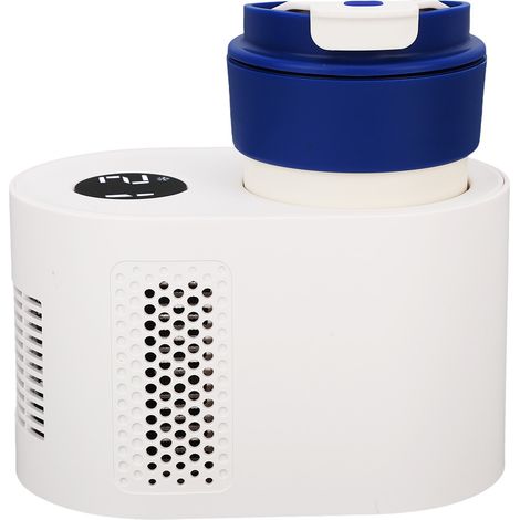 Intelligenter Schnell-Heiß-Kalt-Becher, beheizter und gekühlter Kaffeebecher, isoliertes Glas für frische Milch (12V-Auto, Fahrzeugmodell), weiß (1/5)