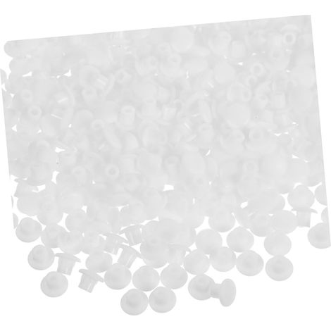500 pièces de bouchons ronds en plastique meubles cache-vis décoratifs (1/5)