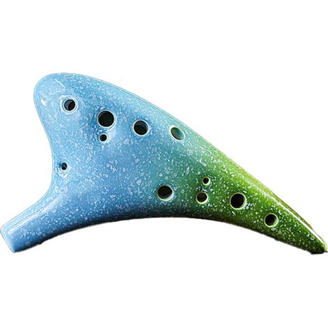 Ocarina - 12 Trous - Alto C - En Céramique Émaillée - Pour Débutants - Cadeau De Noël - 1 Pièce (1/5)
