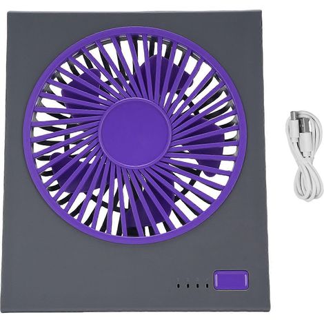 Tragbarer 4-stufiger Tischventilator, 180° neigbar, faltbar, leise und leistungsstark, kabellos und batteriebetrieben, für Camping, Schlafzimmer und Arbeit. (1/5)