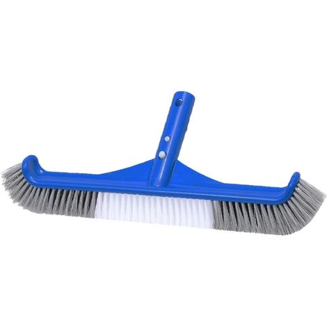 Curved Bristle Pool Brush with Nylon Bristles for Pool Wall and Pool Floor, Cleaning Dirt and Foam (1/5)