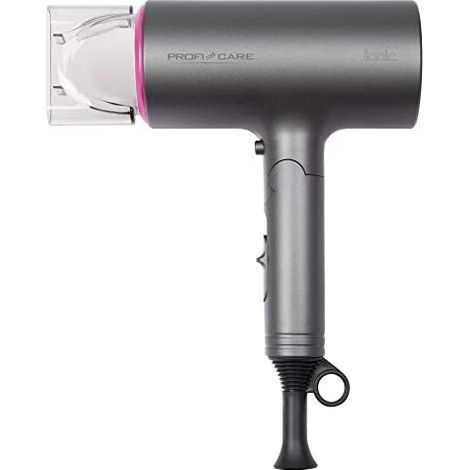 Proficare 330731 HT 3073 Secador Pelo Profesional Iónico, Diseño de Tubo, Mango Plegable, 3 Niveles Temperatura y Potencia, Boquilla Concentradora 360ºC, Gris/Rosa, 1600W, W, 1600 Watt (1/5)