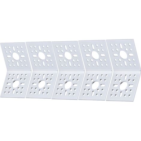 Lot de 5 supports d'angle à 45 degrés, connecteur à plaque unique en alliage d'aluminium, supports de montage pour servomoteurs (1/5)