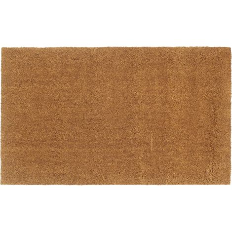 Tapis de porte-Paillasson naturel 90x150 cm fibre de coco touffeté 364785 (1/5)