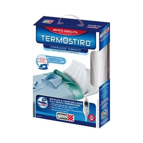 Gimi TERMOSTIRO Copriasse Termico 45x126 cm 120W 2 Livelli Temperatura colore Bianco (1/2)